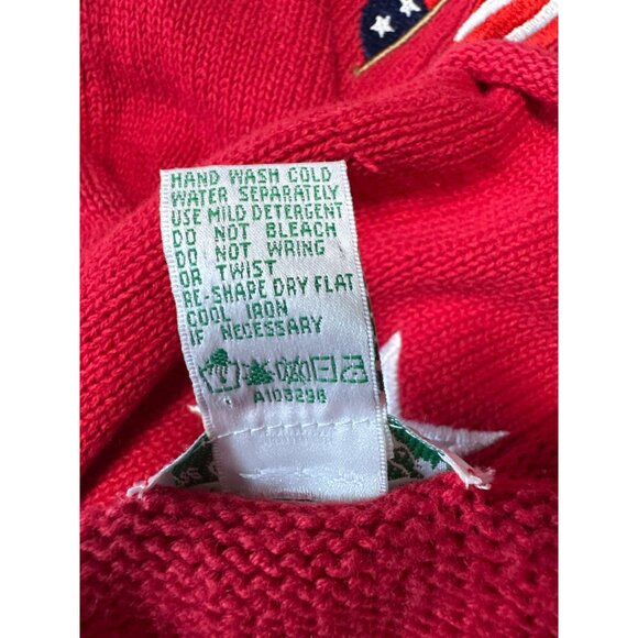 Quaker Factory Womens Short Sleeve Red Stars Stripes Embroidered Cardigan Sz 2X - Picture 7 of 8